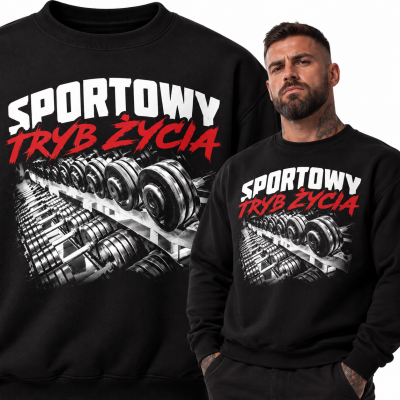 BLUZA  NA SIŁOWNIĘ   SPORTOWY TRYB ŻYCIA